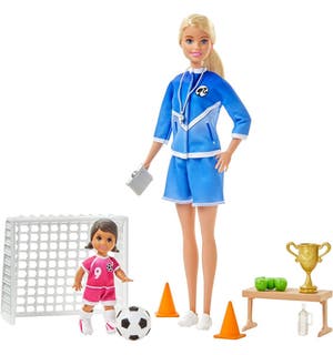 Barbie Soccer Playset Entrenadora de Futbol